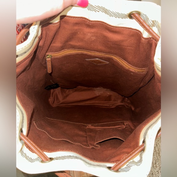 FOSSIL Coated Canvas Backpack - Picture 12 of 15